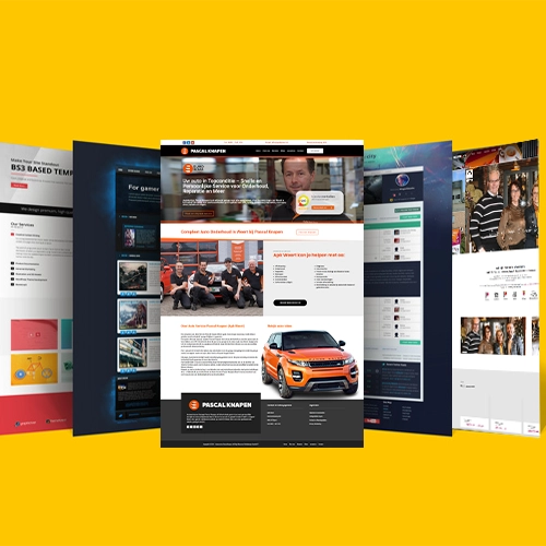 webdesign-venlo Voorbeeld van een aantal no-code websites gemaakt door studio077 webdesign bureau uit venlo